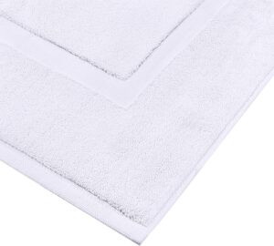 Cotton Banded Bath Mats by Aj Trading Towels - 21 x 34 Inches