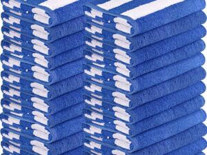 Cabana Stripe Beach & Pool Towels by Utopia Towels - 30 X 60 Inches