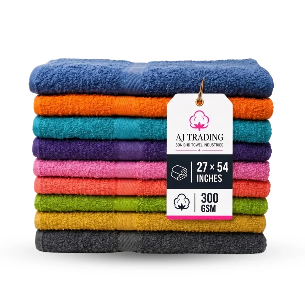 Single Fancy Towels 27x54 Inches 300 GSM | AJ Trading Wholesale