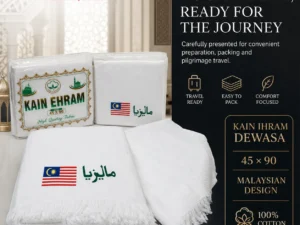 Kain Ihram Malaysia – Premium Cotton Ihram for Hajj & Umrah