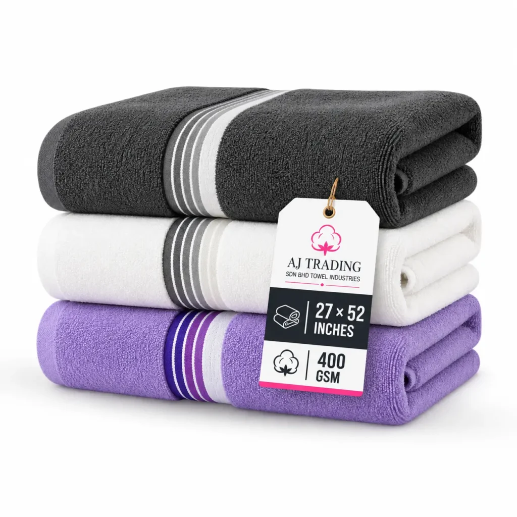 Cotton Bath Towel–27 x 52 Inches | Premium Vehura Cotton
