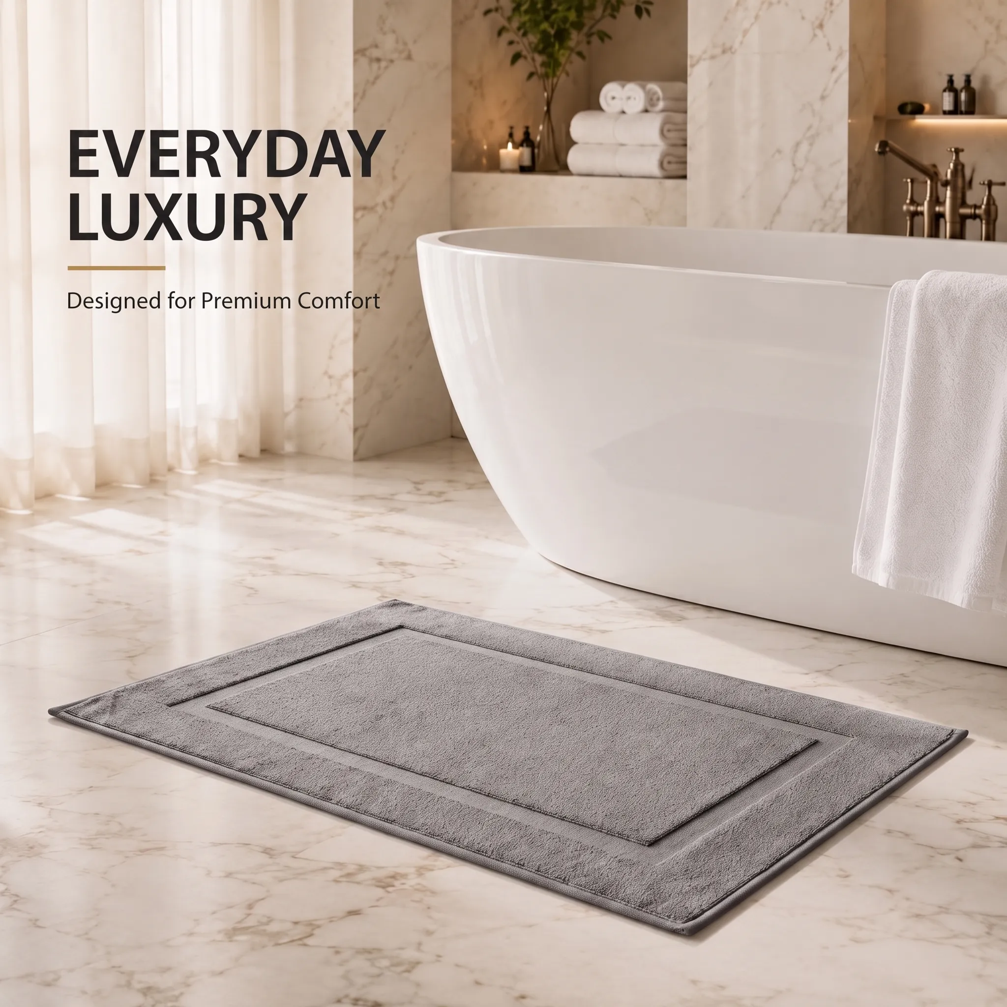 cotton bath mat