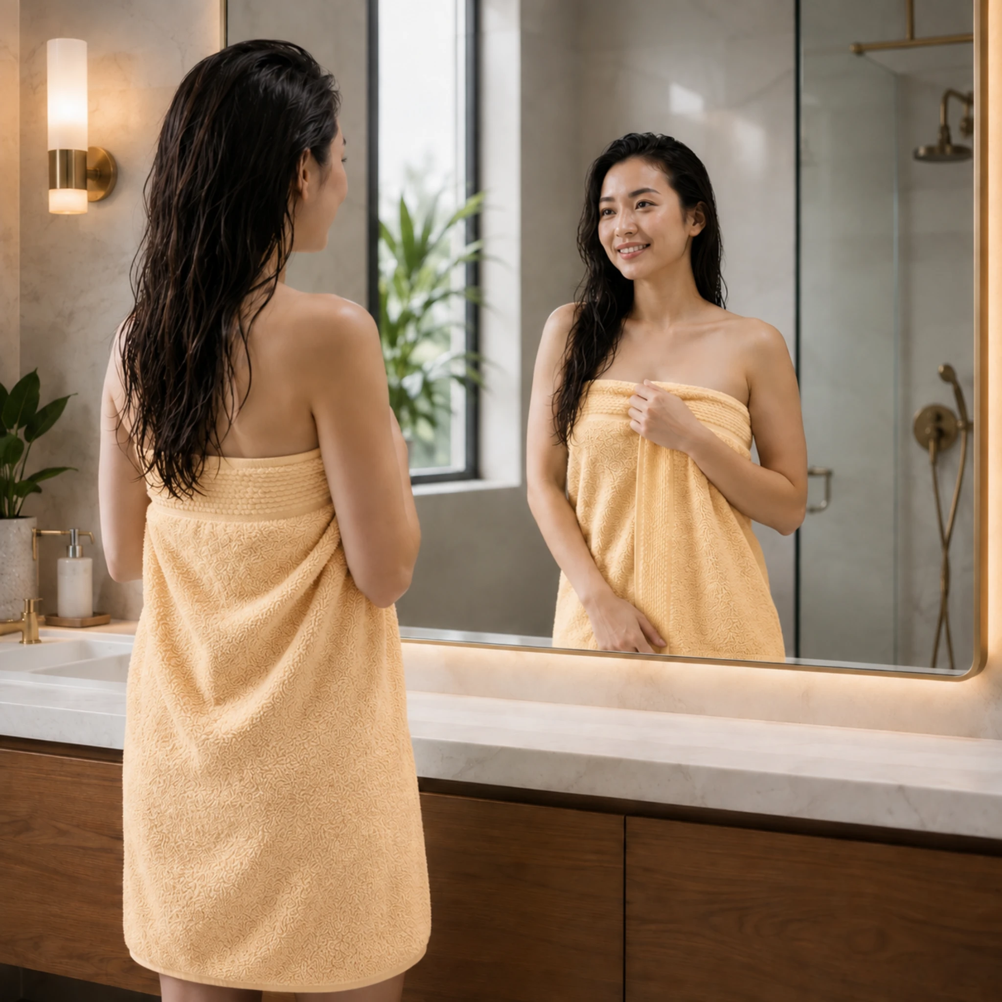 fancy bath towel