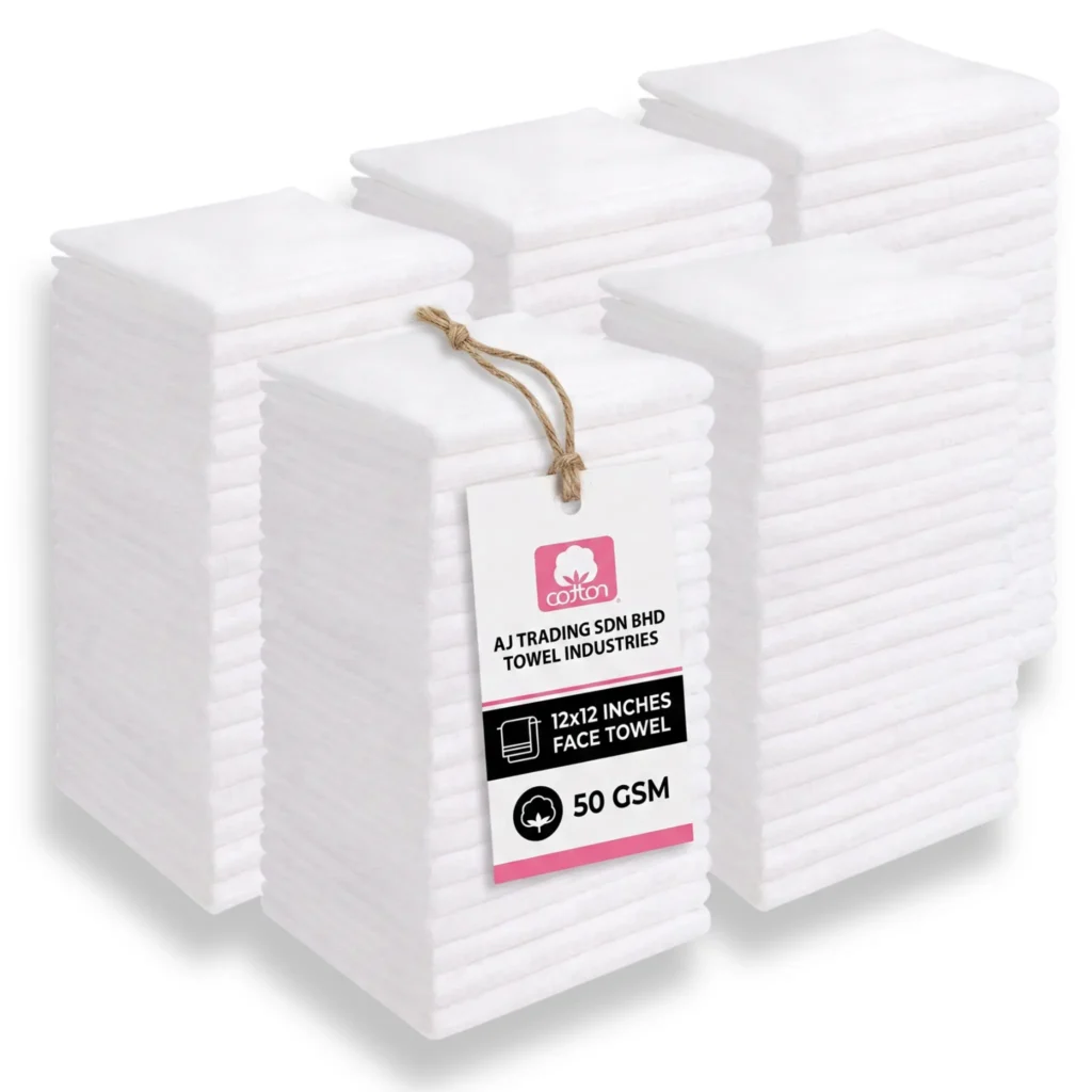 AJ Trading Cotton Towels – Multiple Sizes Available