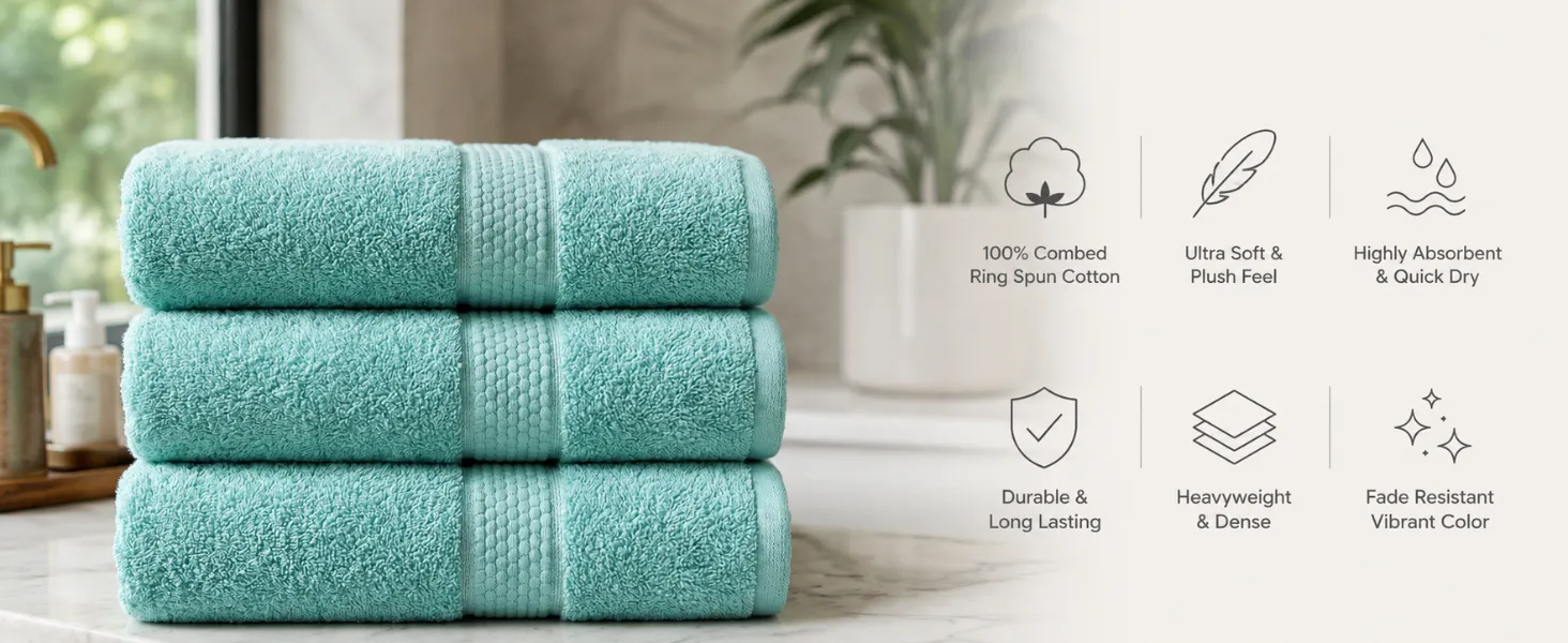 Diamond Luxe Collection 500 GSM Bath Towels