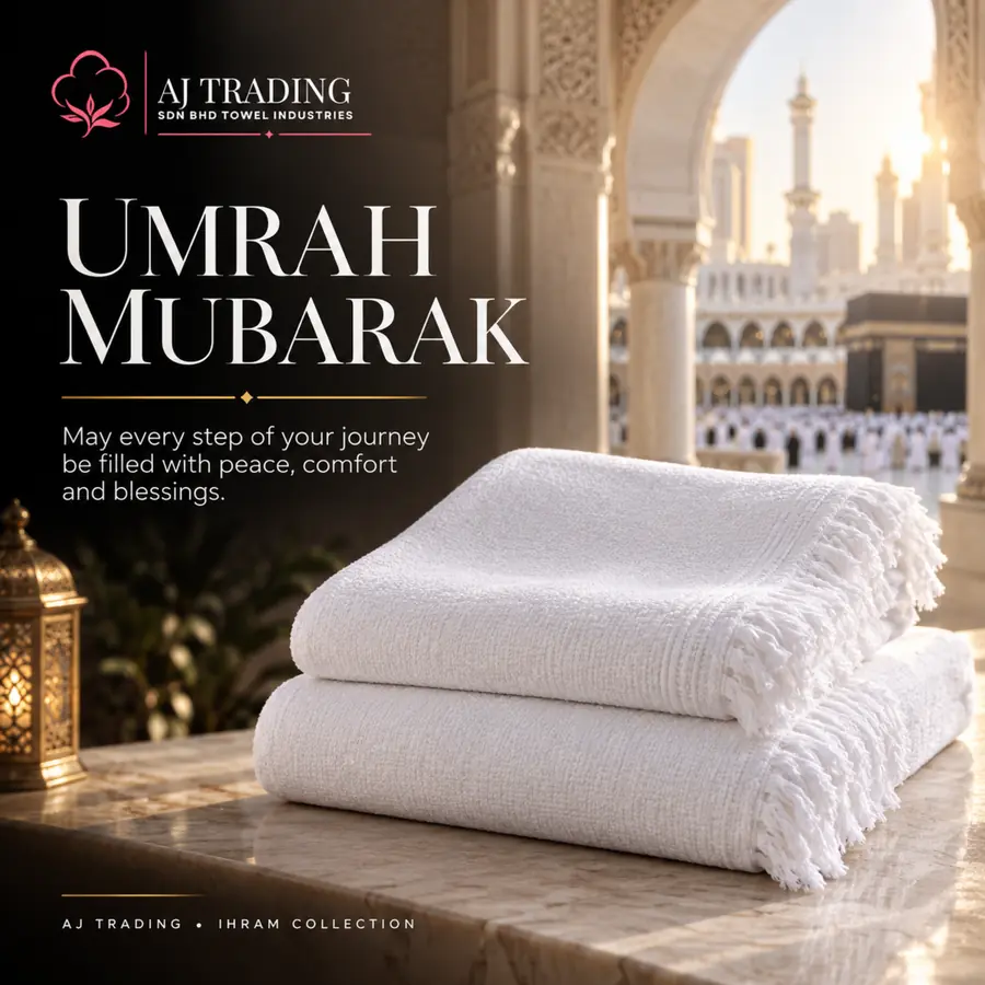 Plain Kain Ihram – Premium Cotton Ihram for Hajj & Umrah