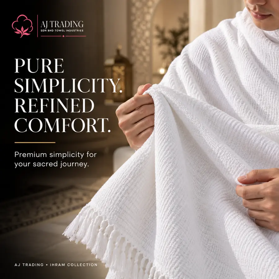 Plain Kain Ihram – Premium Cotton Ihram for Hajj & Umrah