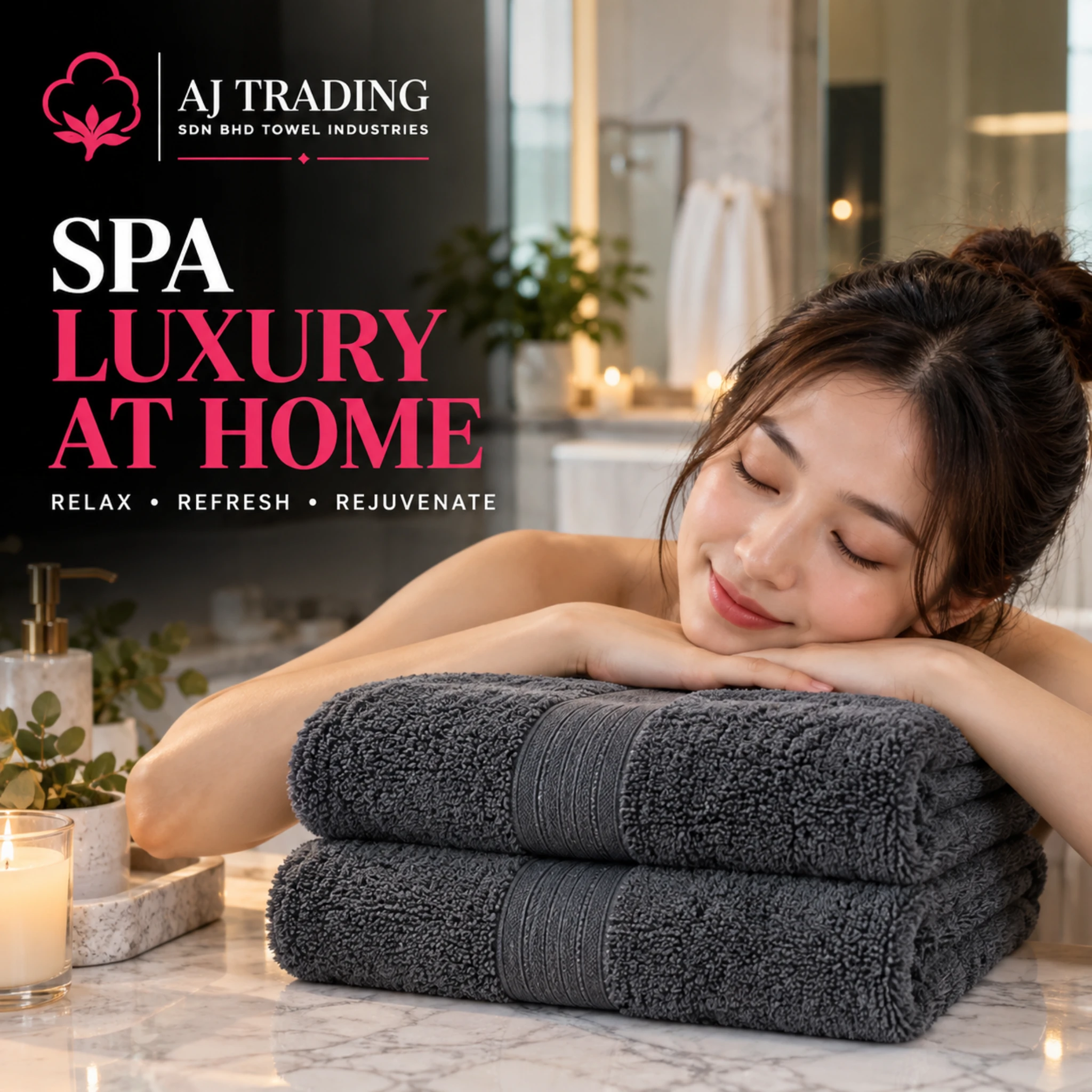 400 GSM Cotton Bath Towel 27×52 Inches – Fancy Design