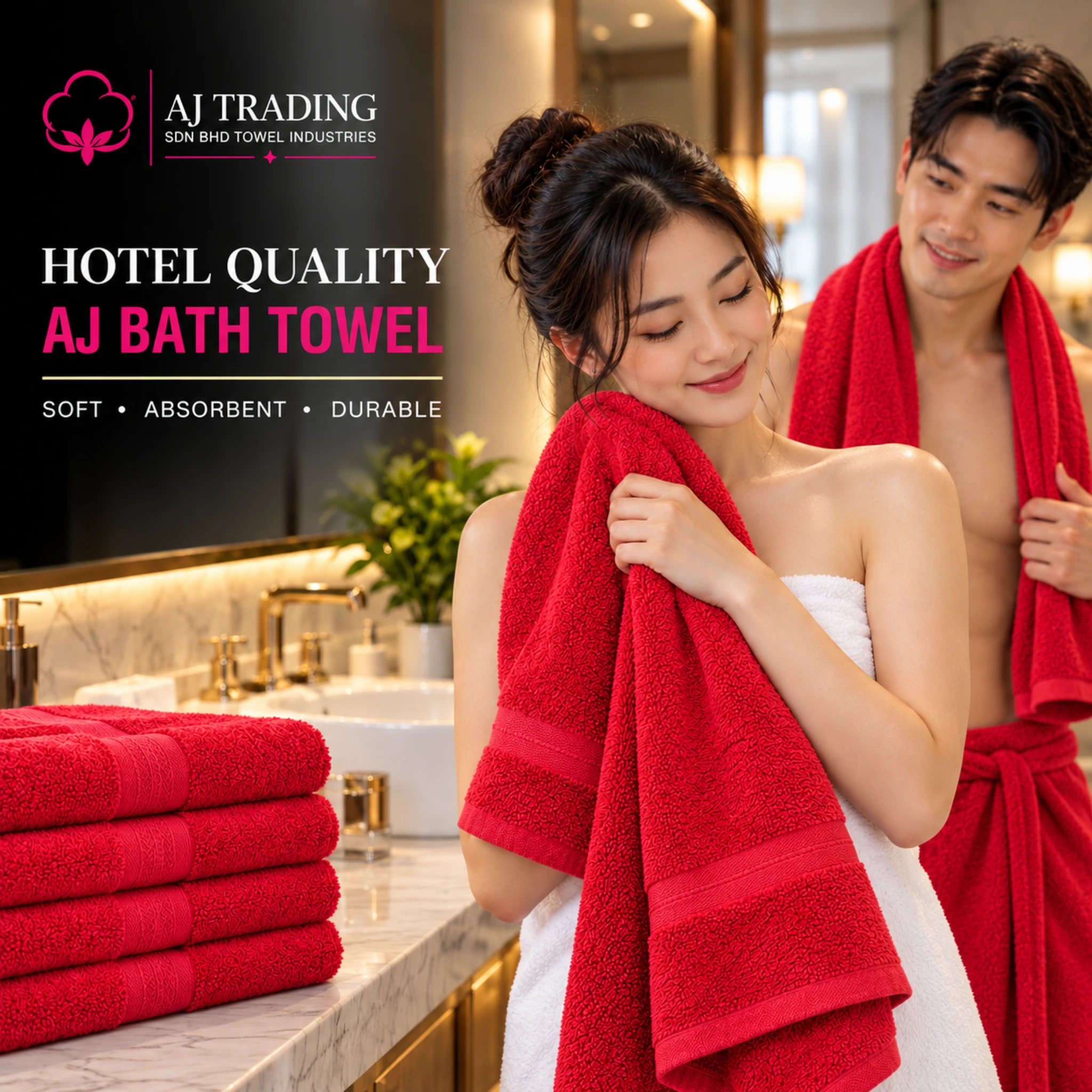 400 GSM Cotton Bath Towel 27×52 Inches – Fancy Design