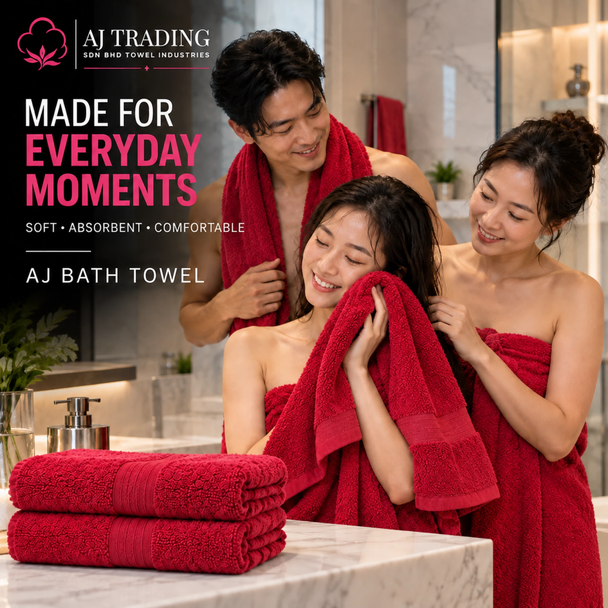 400 GSM Cotton Bath Towel 27×52 Inches – Fancy Design
