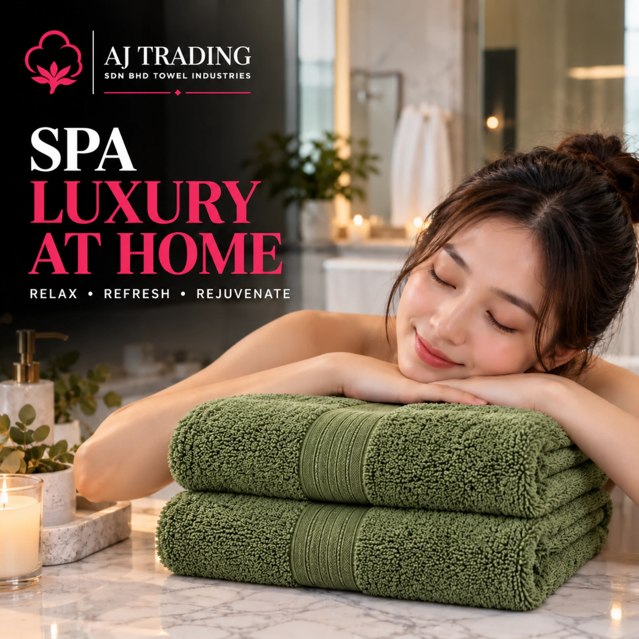 400 GSM Cotton Bath Towel 27×52 Inches – Fancy Design