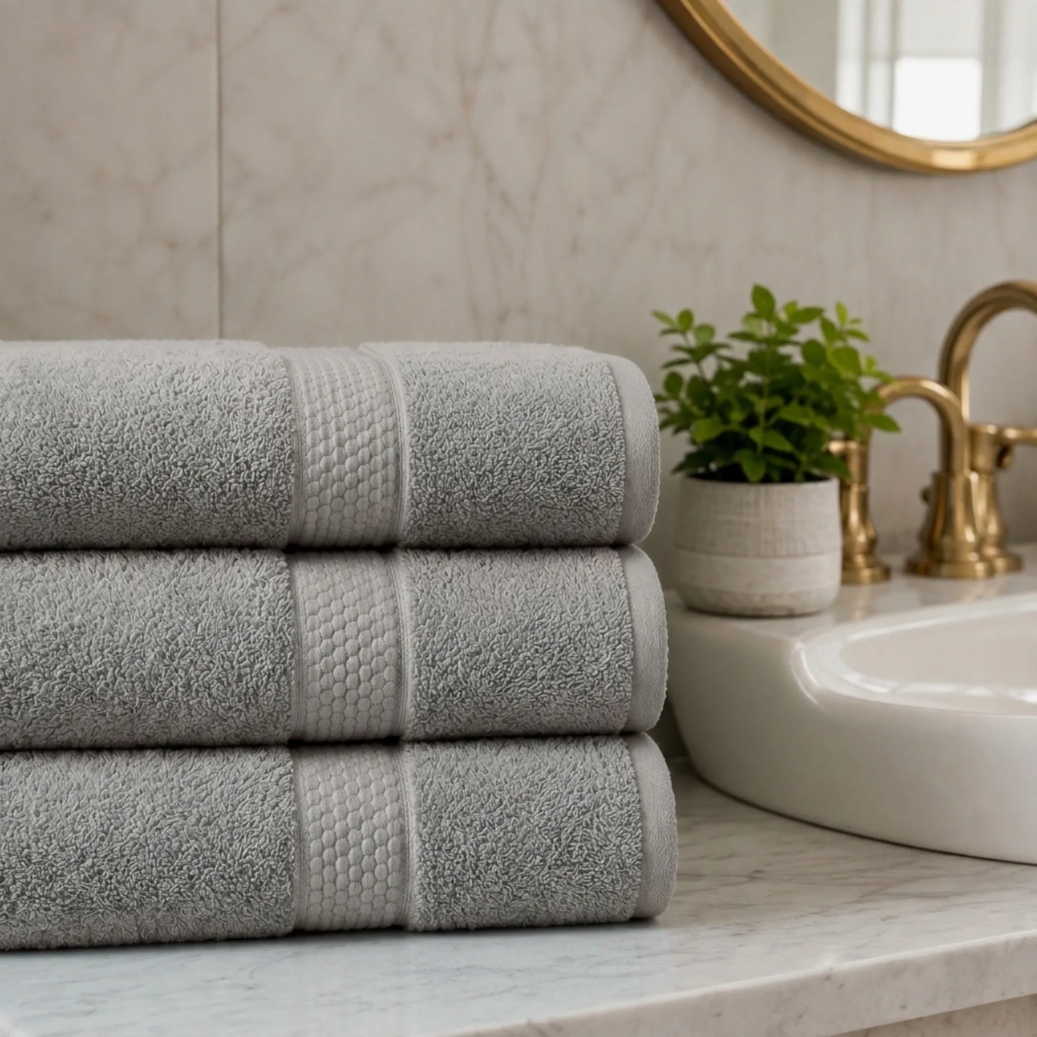 Diamond Luxe Collection 500 GSM Bath Towels