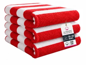 550 GSM beach towel 30 x 60 inches in multiple colors