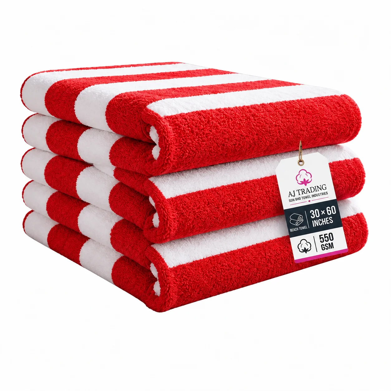 550 GSM beach towel 30 x 60 inches in multiple colors