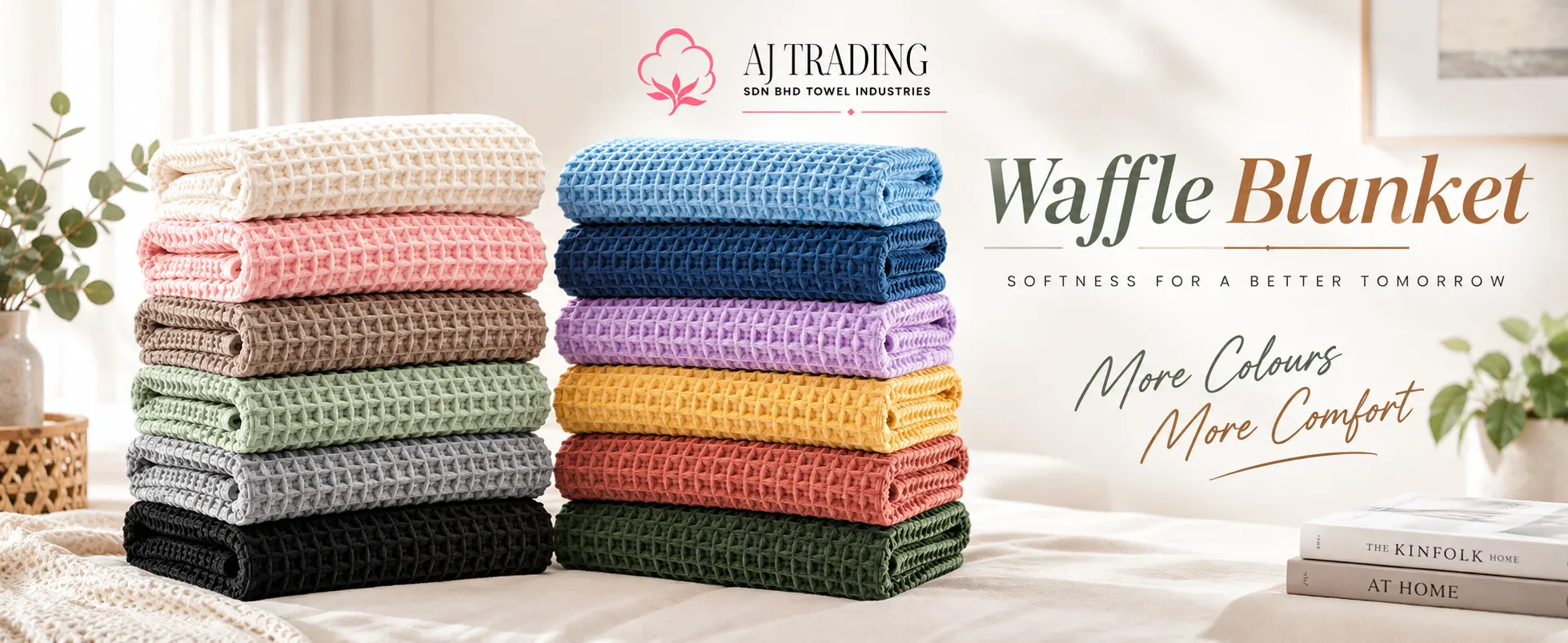 Waffle Blanket 60x80 – 1000 GSM Pure Cotton