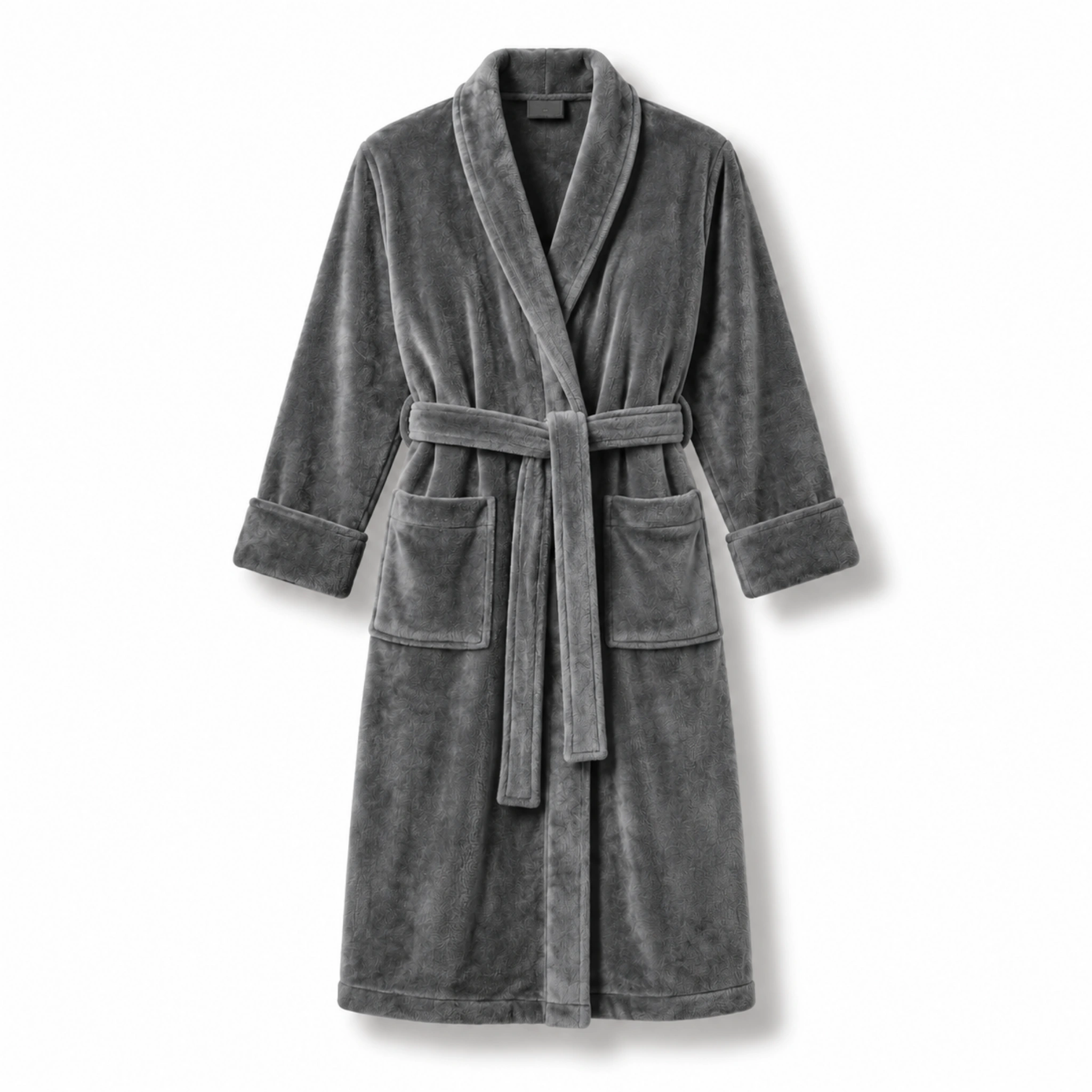 premium fleece fancy bathrobe