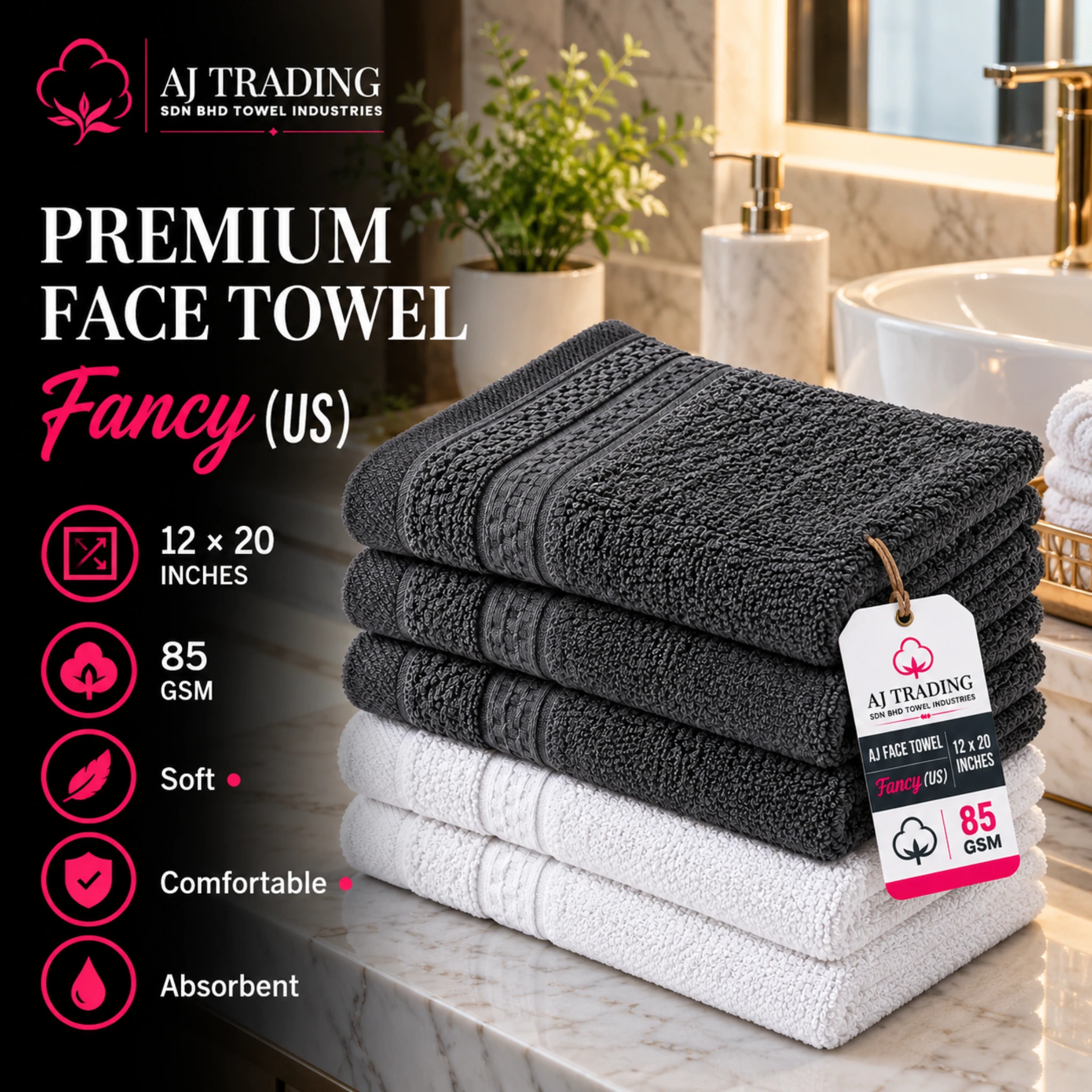 Hotel Face Towel US Fancy