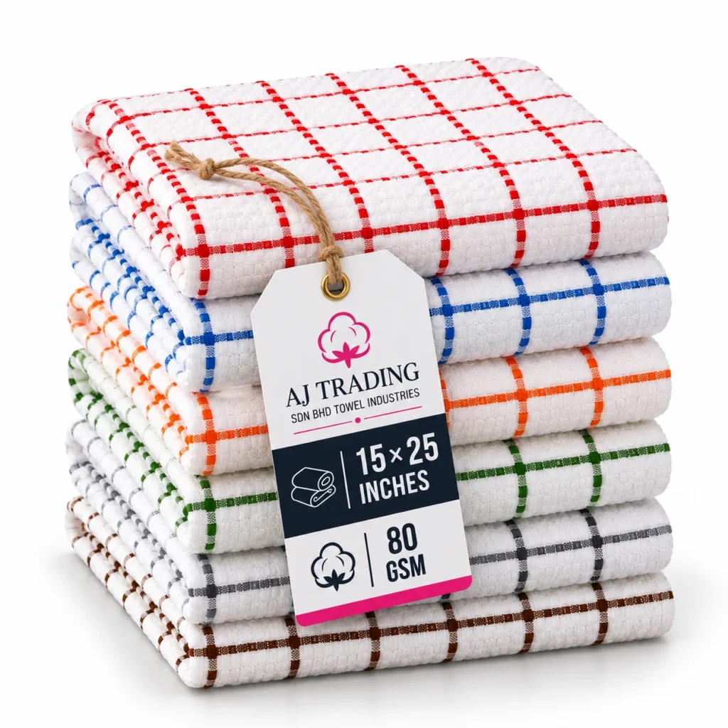 Kitchen Dish Cloth – 15 × 25 Inches, 80 GSM