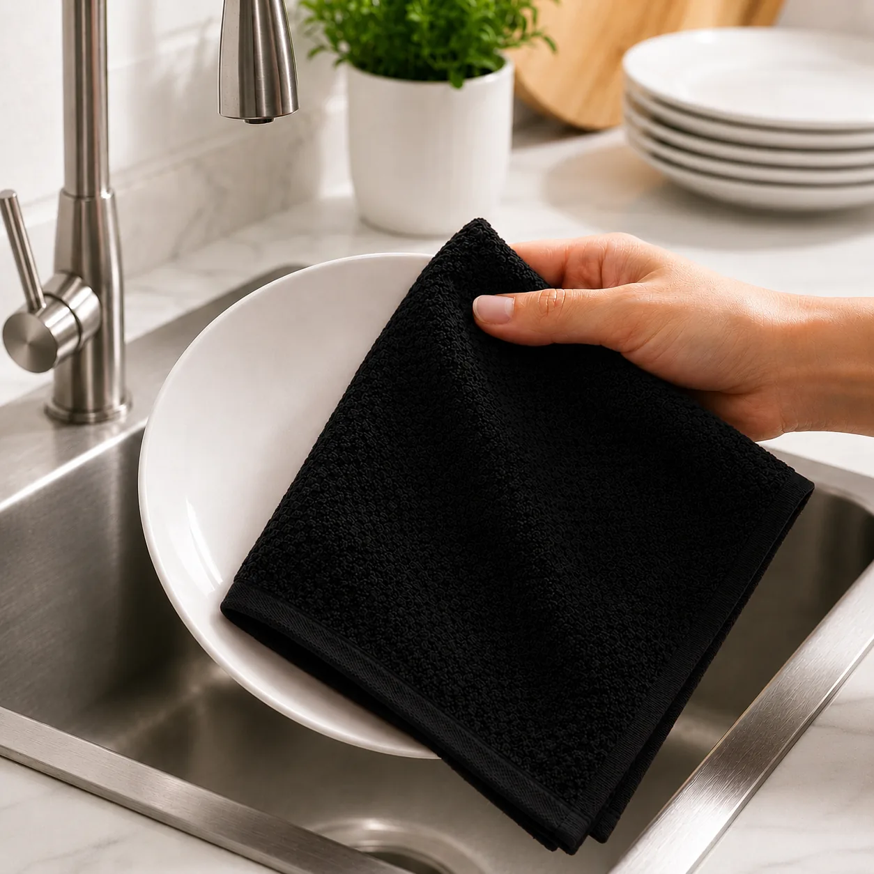 Popcorn Fancy Microfiber Kitchen Towel