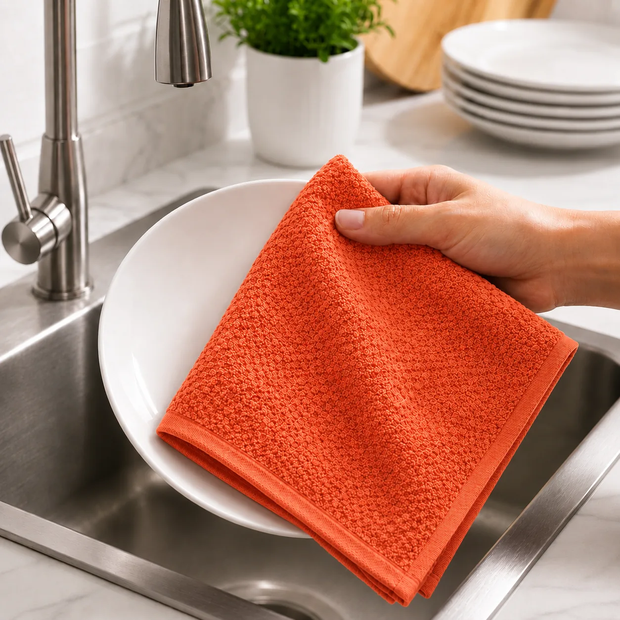 Popcorn Fancy Microfiber Kitchen Towel