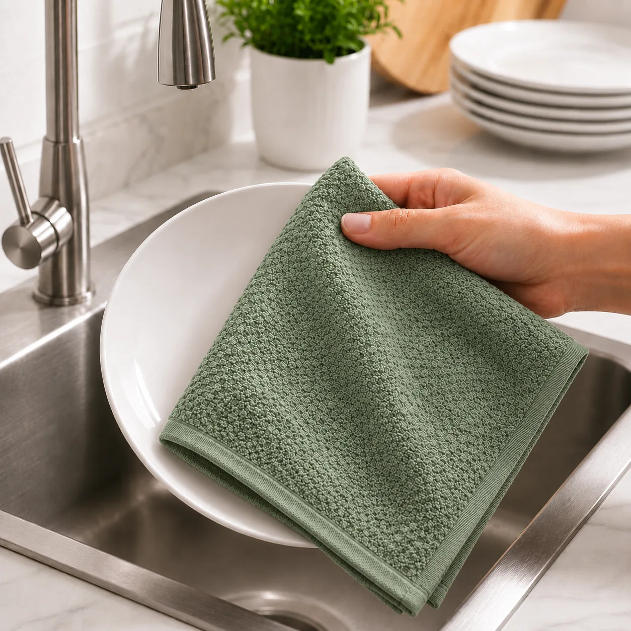 Popcorn Fancy Microfiber Kitchen Towel