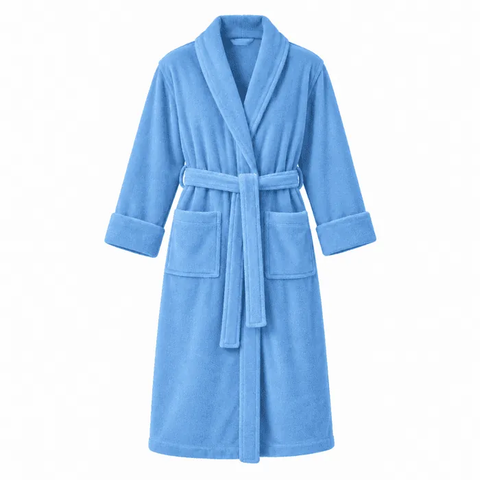 Terry Cotton Fancy Bathrobe – Soft & Comfortable - Standard Size