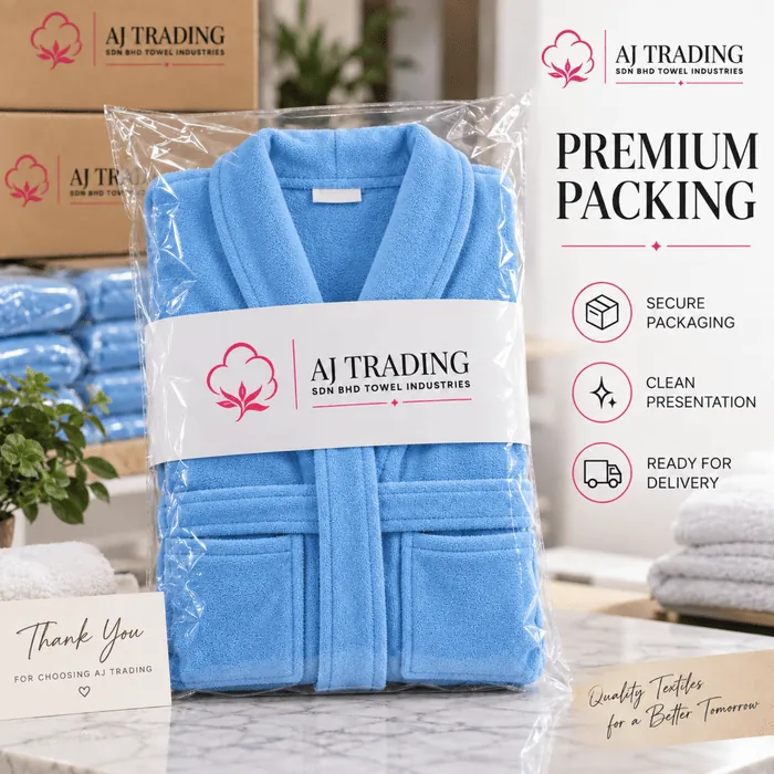 Terry Cotton Fancy Bathrobe – Soft and Comfortable Bathrobe