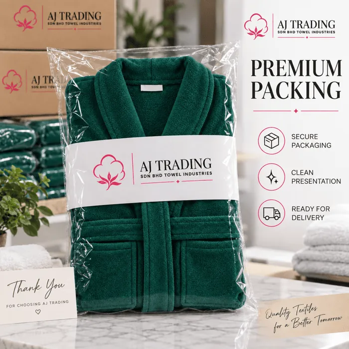 Terry Cotton Fancy Bathrobe – Soft and Comfortable Bathrobe