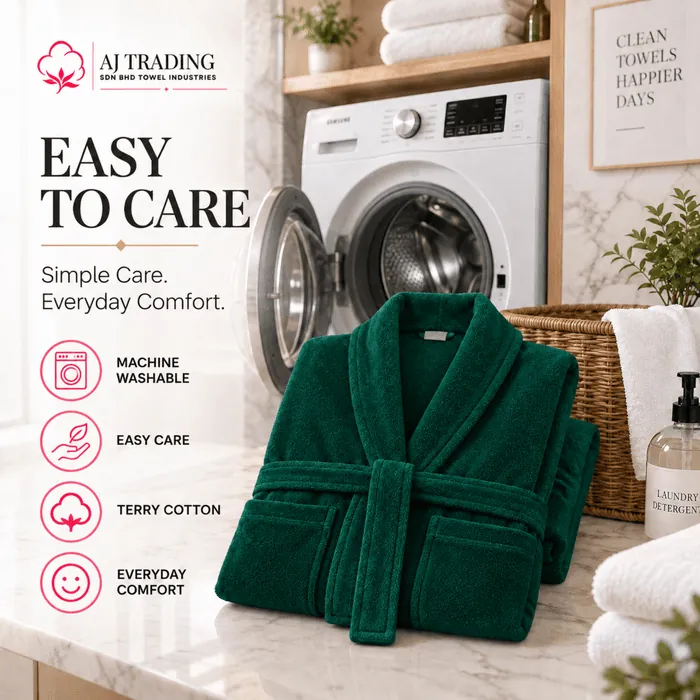 Terry Cotton Fancy Bathrobe – Soft and Comfortable Bathrobe