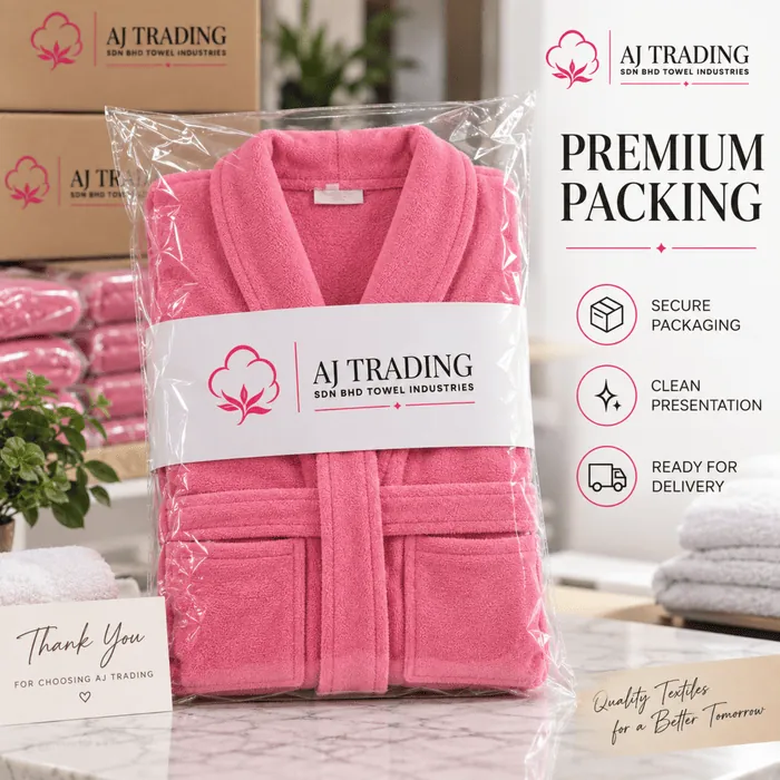 Terry Cotton Fancy Bathrobe – Soft and Comfortable Bathrobe