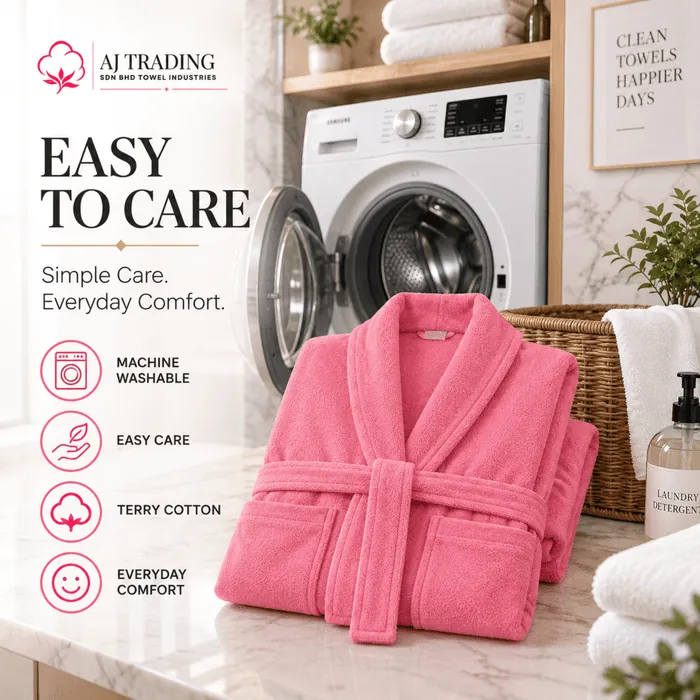 Terry Cotton Fancy Bathrobe – Soft and Comfortable Bathrobe