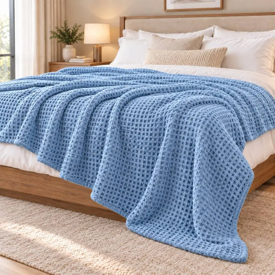 Waffle Blanket 60x80 – 1000 GSM Pure Cotton