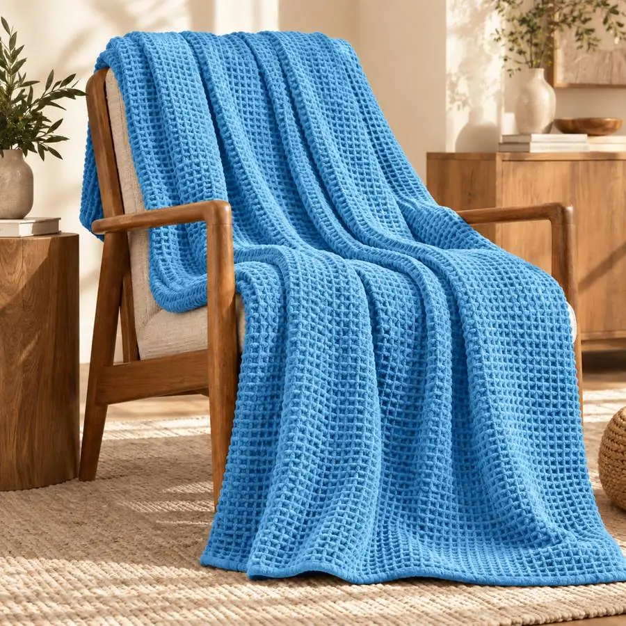 Waffle Blanket 60x80 – 1000 GSM Pure Cotton