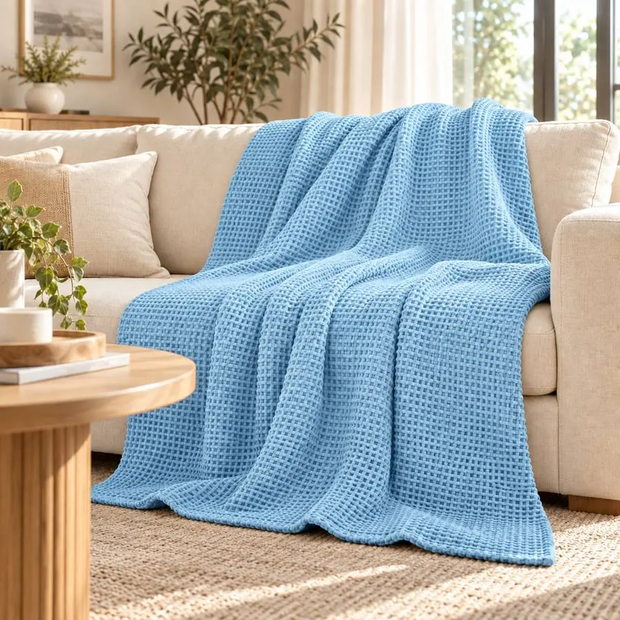 Waffle Blanket 60x80 – 1000 GSM Pure Cotton