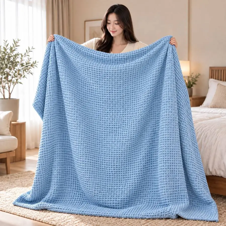 Waffle Blanket 60x80 – 1000 GSM Pure Cotton