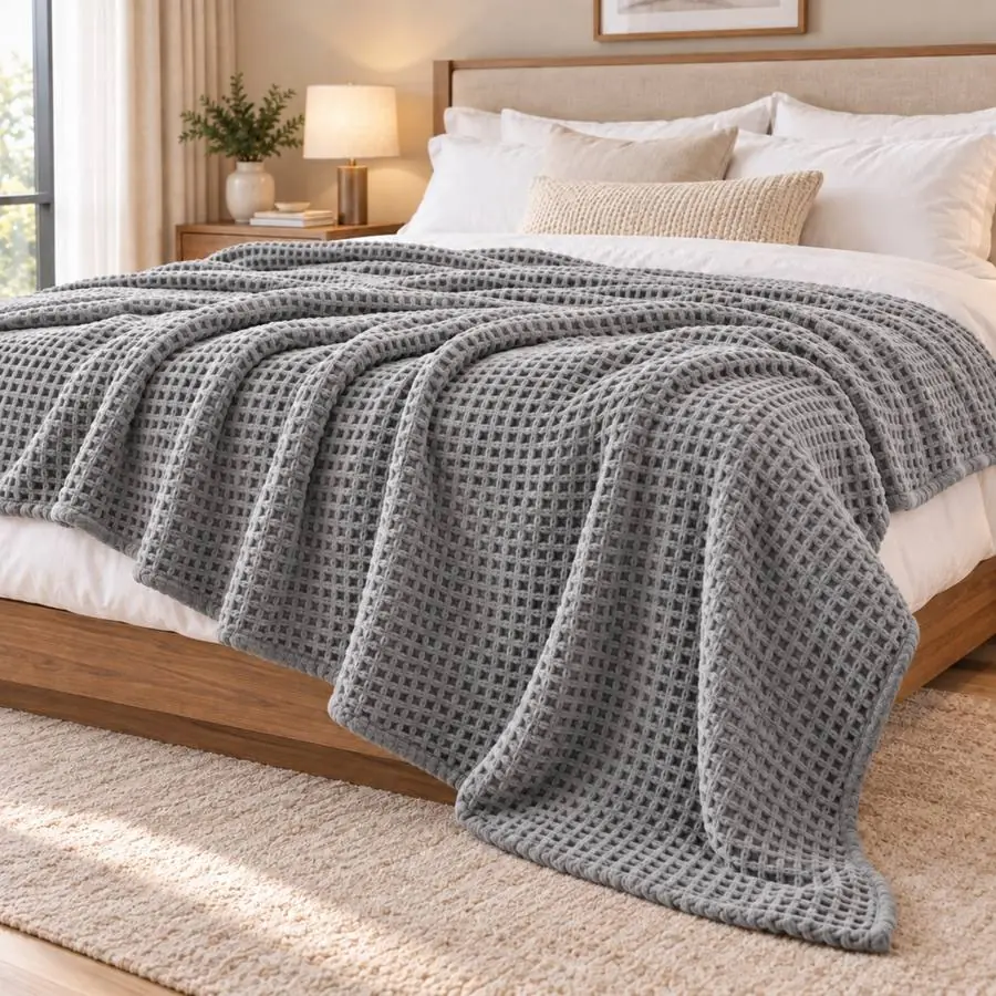 Waffle Blanket 60x80 – 1000 GSM Pure Cotton