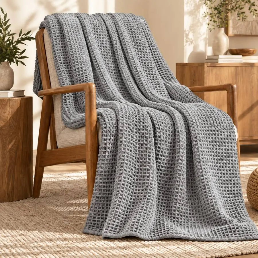 Waffle Blanket 60x80 – 1000 GSM Pure Cotton