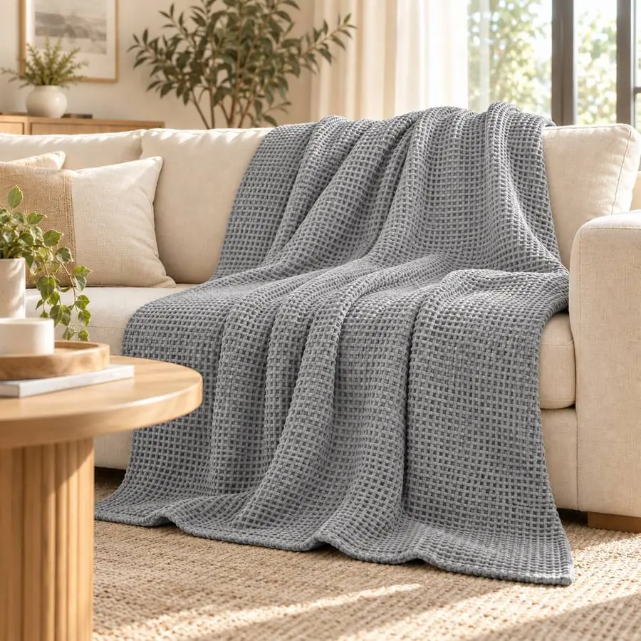 Waffle Blanket 60x80 – 1000 GSM Pure Cotton
