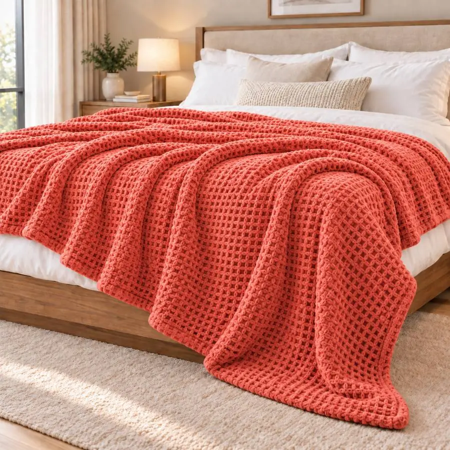 Waffle Blanket 60x80 – 1000 GSM Pure Cotton