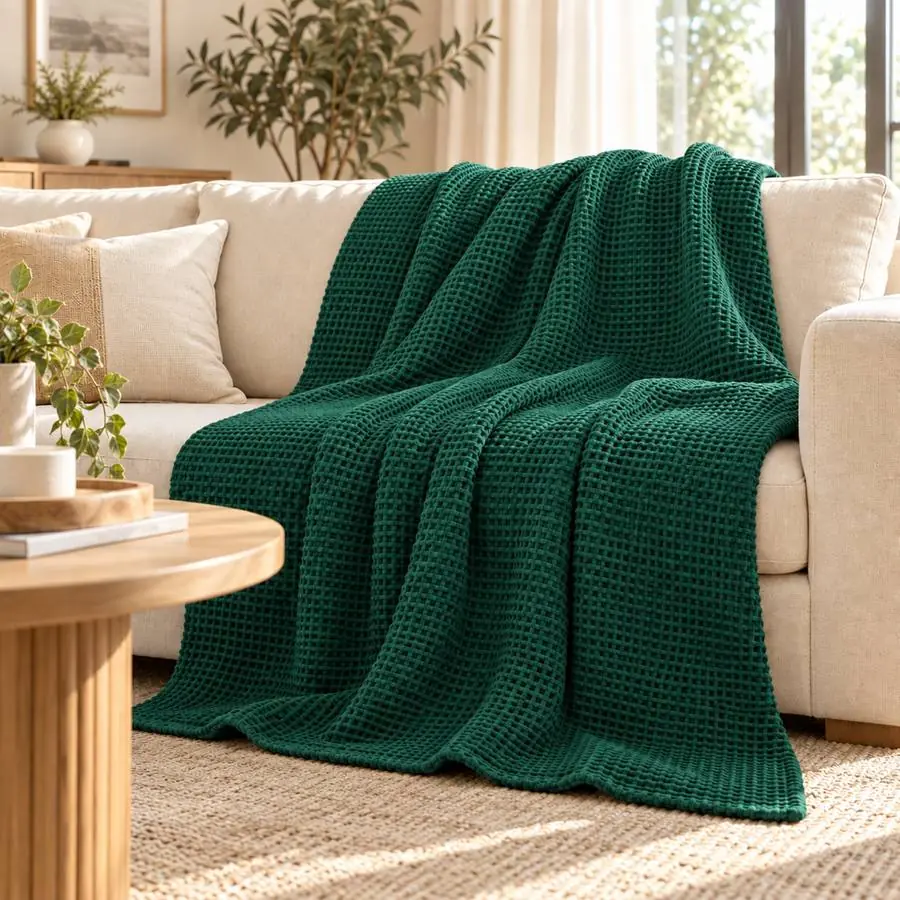 Waffle Blanket 60x80 – 1000 GSM Pure Cotton