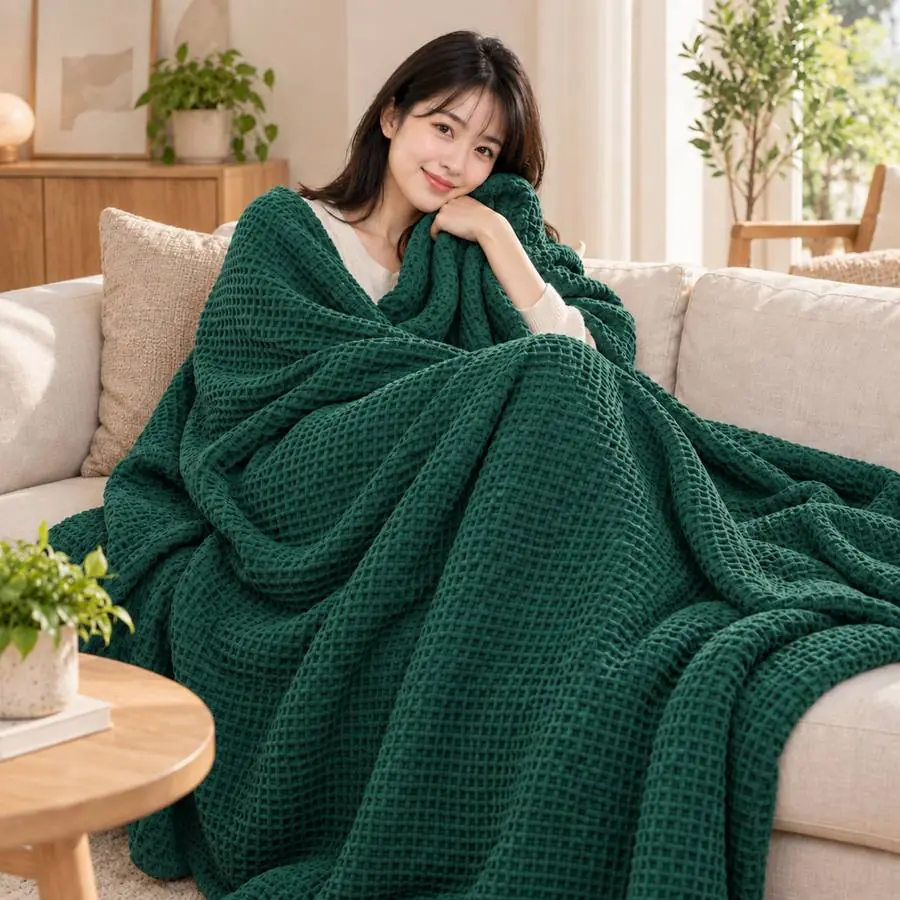 Waffle Blanket 60x80 – 1000 GSM Pure Cotton