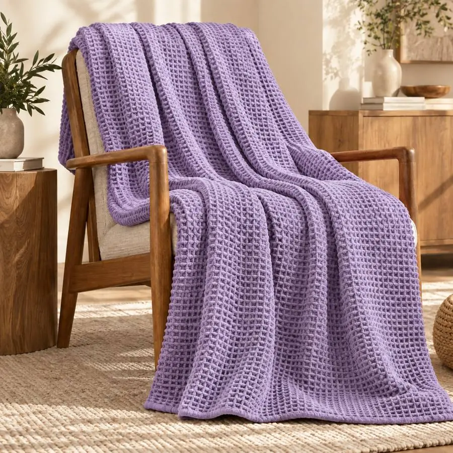 Waffle Blanket 60x80 – 1000 GSM Pure Cotton