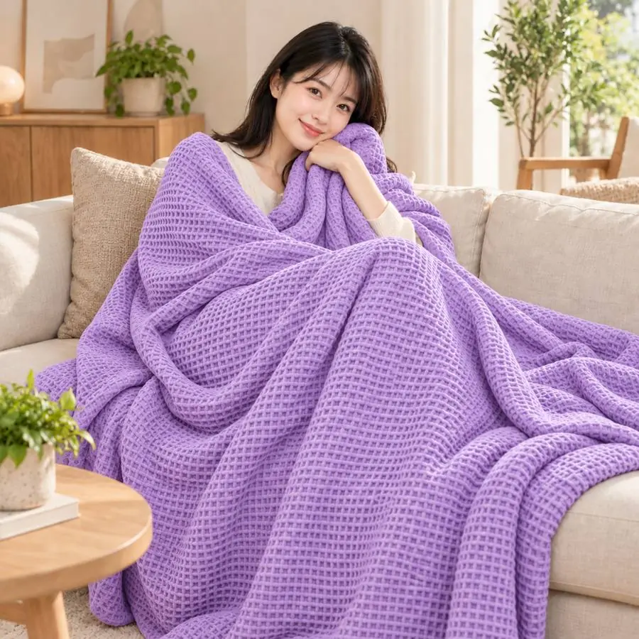 Waffle Blanket 60x80 – 1000 GSM Pure Cotton
