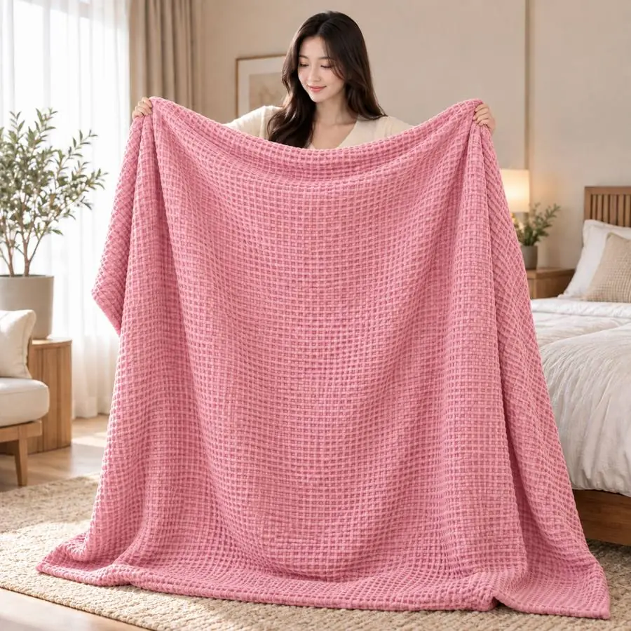 Waffle Blanket 60x80 – 1000 GSM Pure Cotton