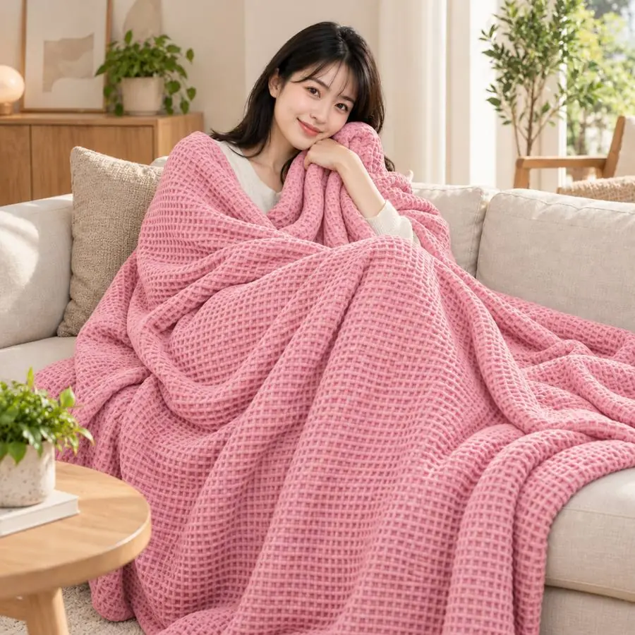Waffle Blanket 60x80 – 1000 GSM Pure Cotton