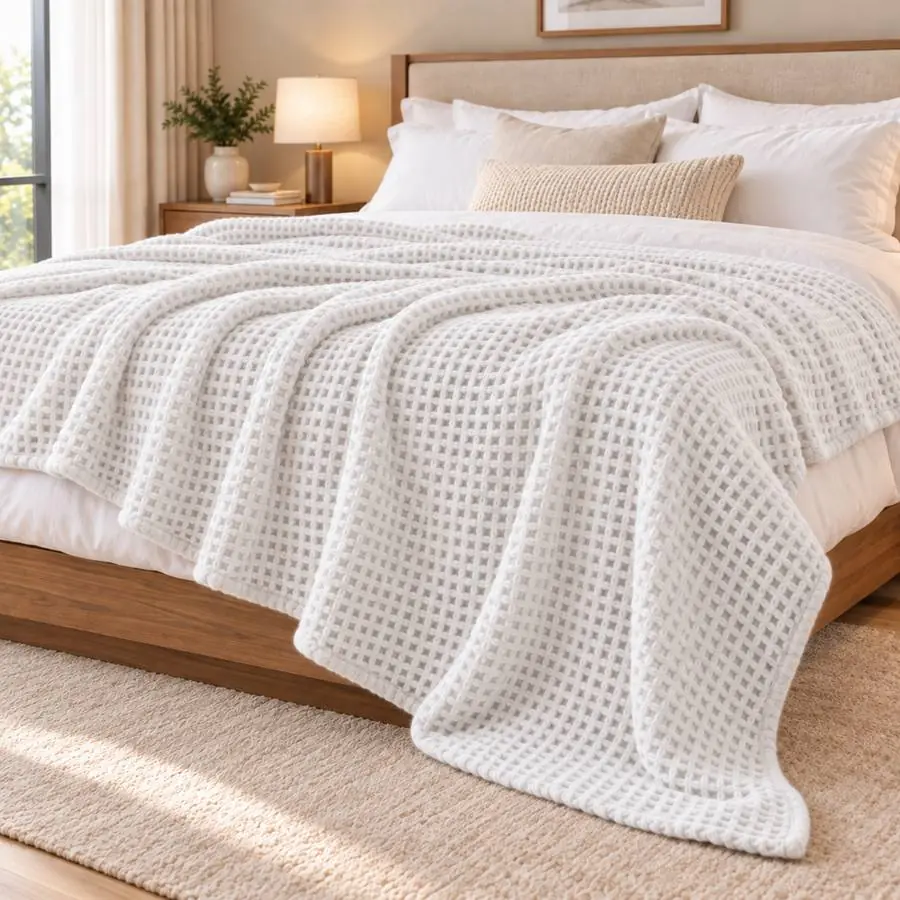 Waffle Blanket 60x80 – 1000 GSM Pure Cotton