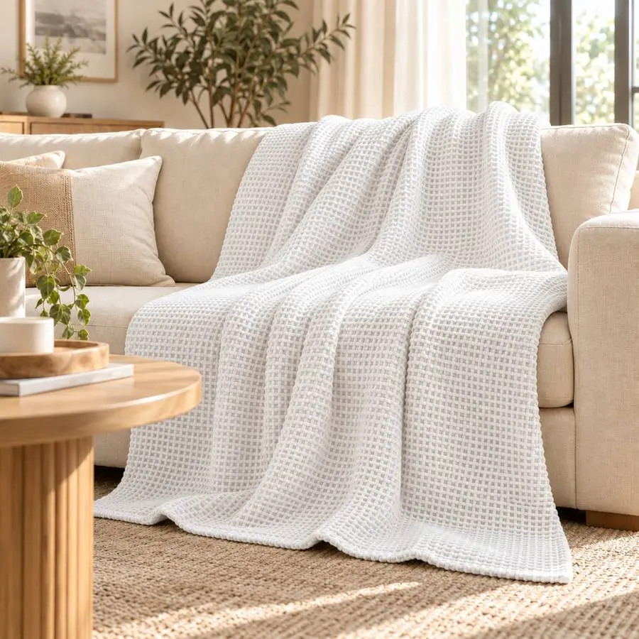 Waffle Blanket 60x80 – 1000 GSM Pure Cotton