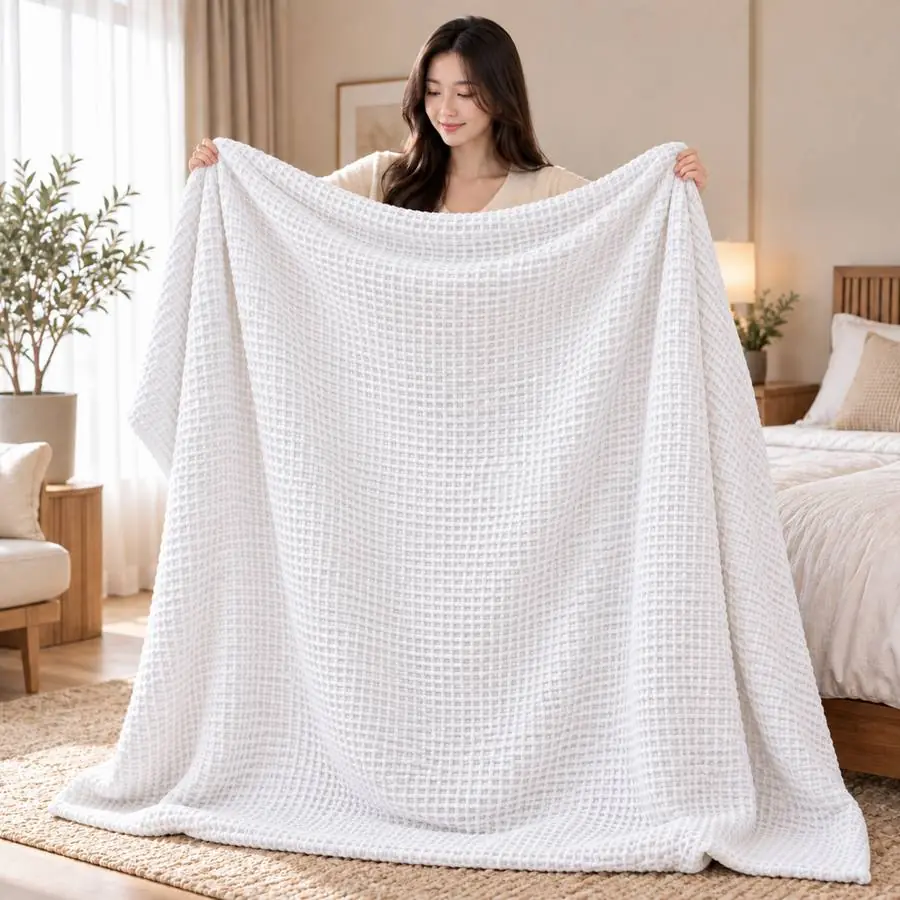 Waffle Blanket 60x80 – 1000 GSM Pure Cotton